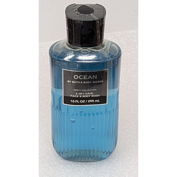 Bath & Body Works Ocean 3-in-1 Men's Hair Face & Body Wash 10 Fl Oz/295 mL - Picture 1 of 1